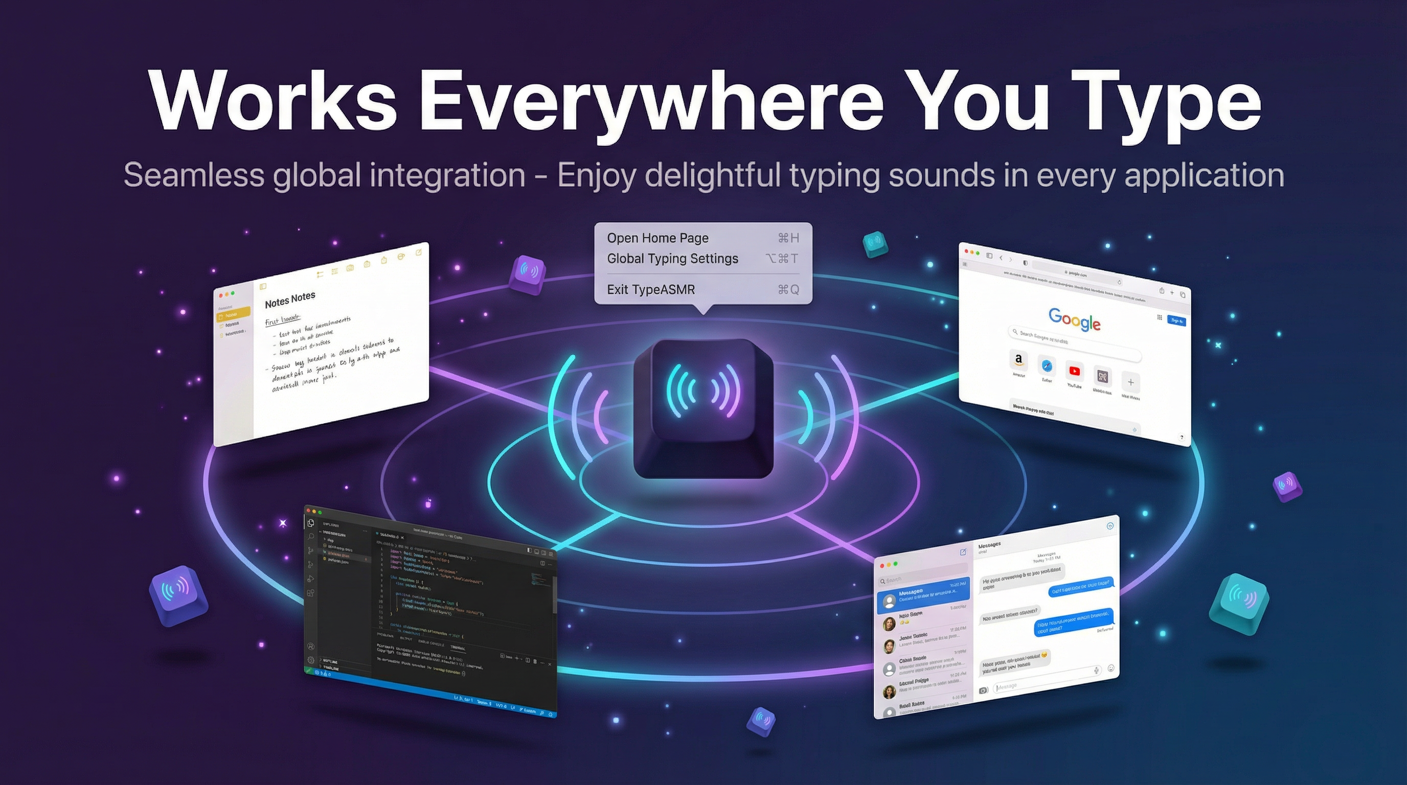 Works Everywhere You Type